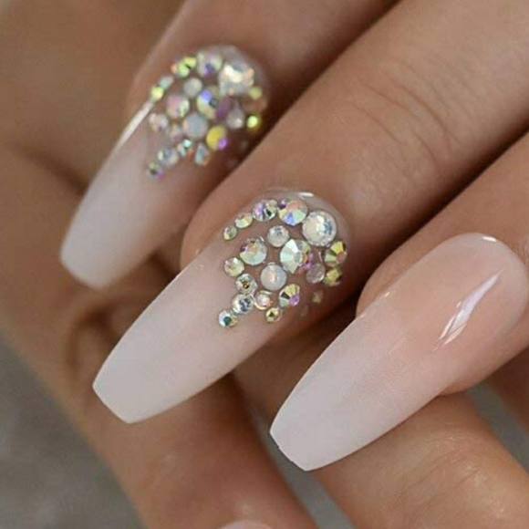 FRENCH PARTY BLING EXTRA LONG COFFIN π
NAILS PRES - Picture 6 of 13